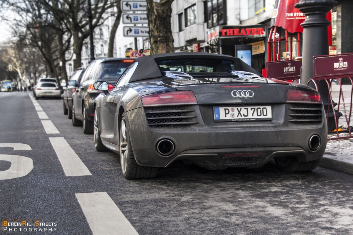 Audi R8 V10 Spyder (2013) spotted in Berlin — BerlinRichStreets